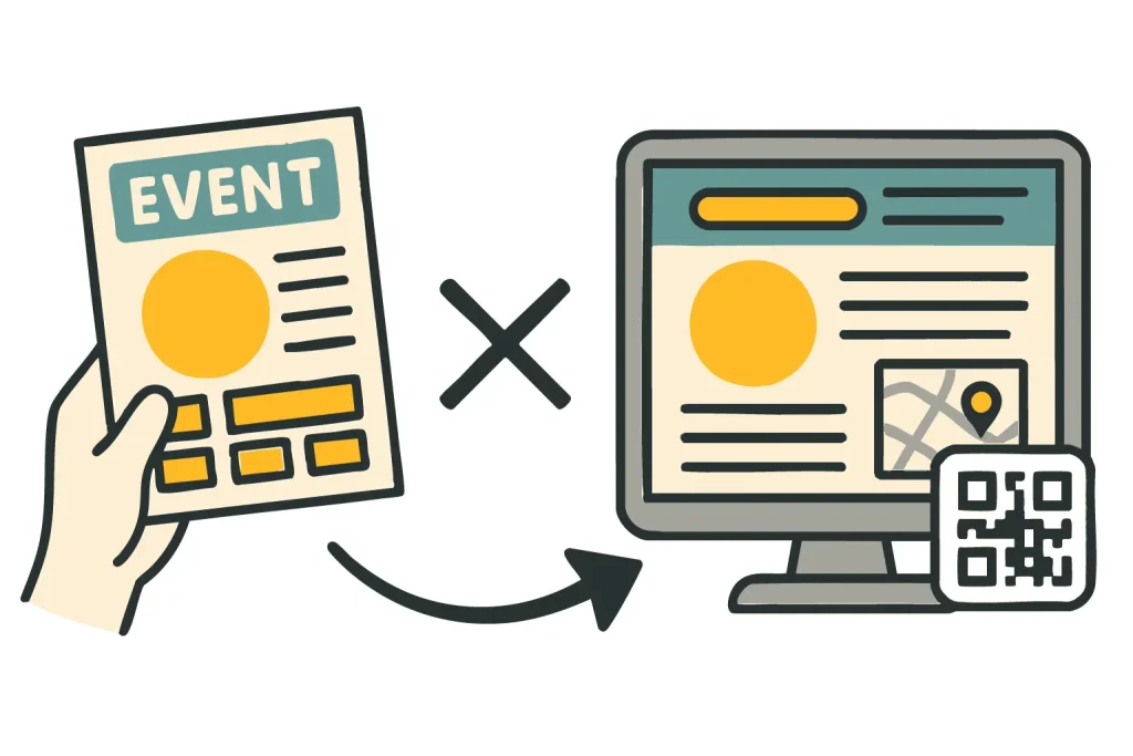 イベント集客は チラシ × 特設サイト の組み合わせが最強